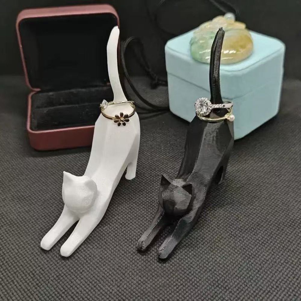 3D Print Isopropyl Alcohol - Mini Kitten Ring Storage Rack Exquisite