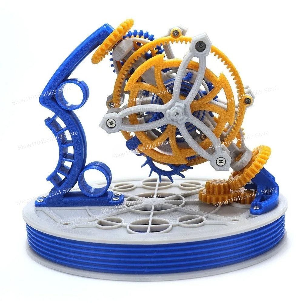 3D Printing Model - Dual axis tourbillon model power 3D