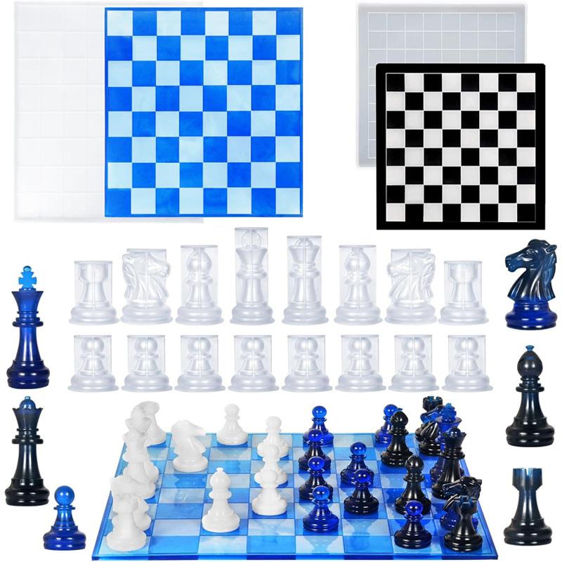 Resin Chess Set Mold With Ches – 3D Printing Chess recenzja i cena