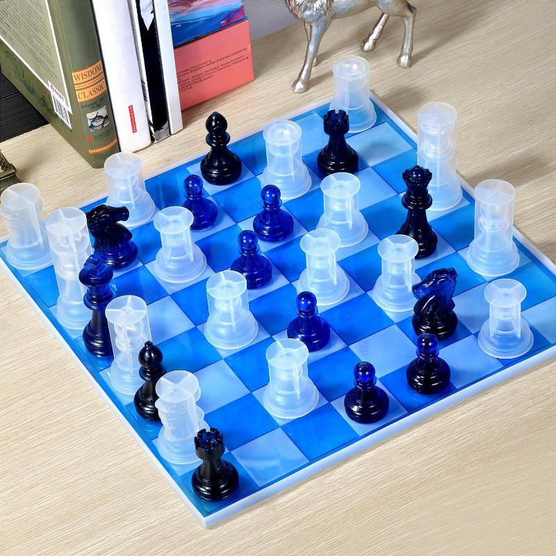 Resin Chess Set Mold With Ches – 3D Printing Chess recenzja i cena