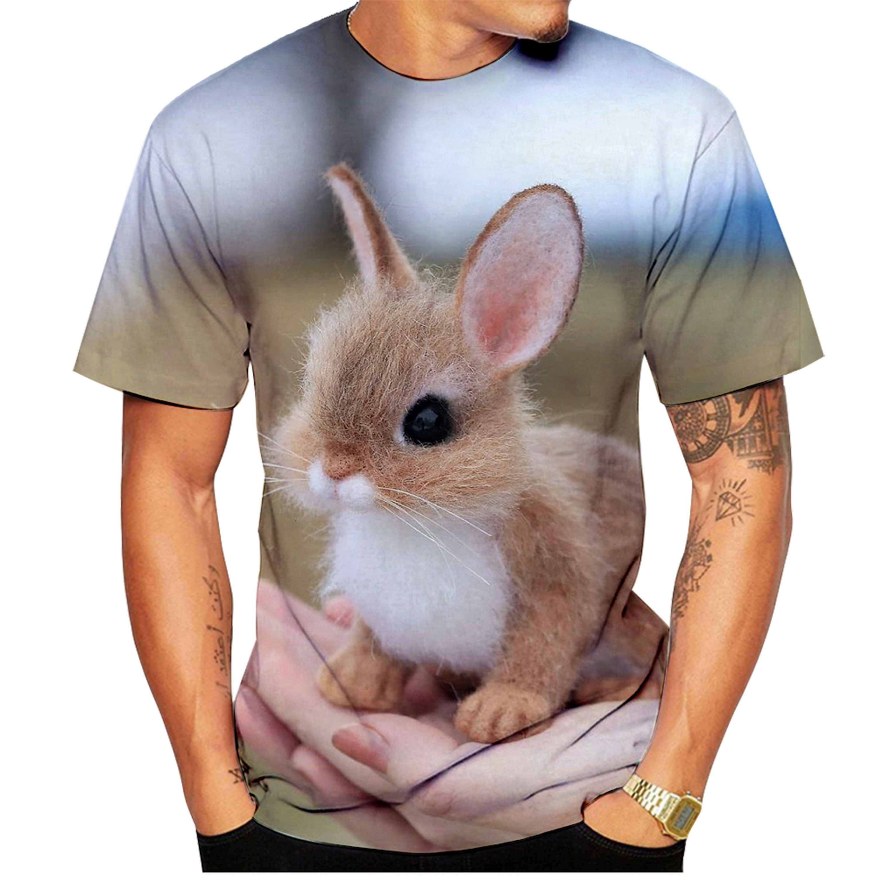 Fashion Cute Rabbit 3D Print T – 3D Printing Rabbit recenzja i cena