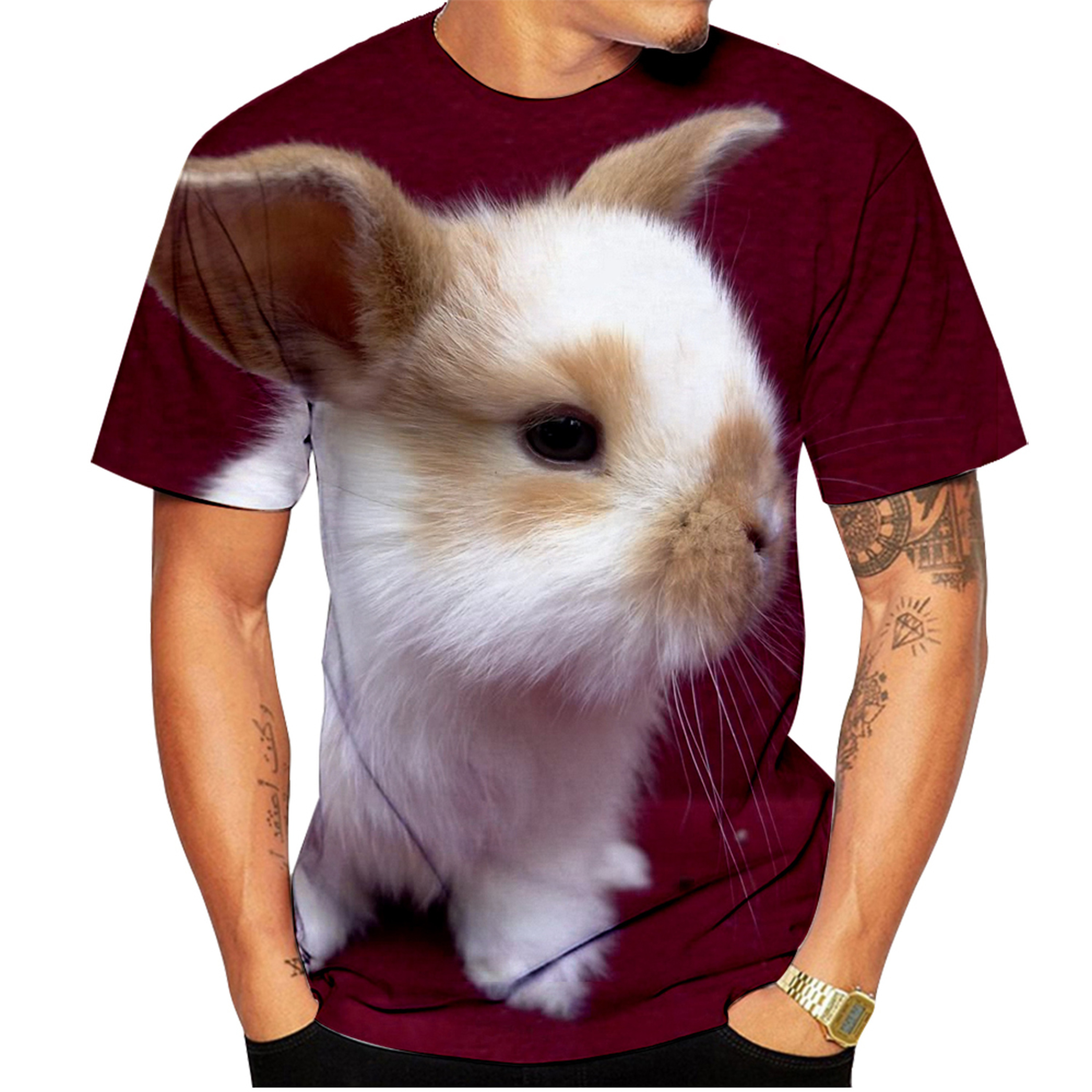 Fashion Cute Rabbit 3D Print T – 3D Printing Rabbit recenzja i cena