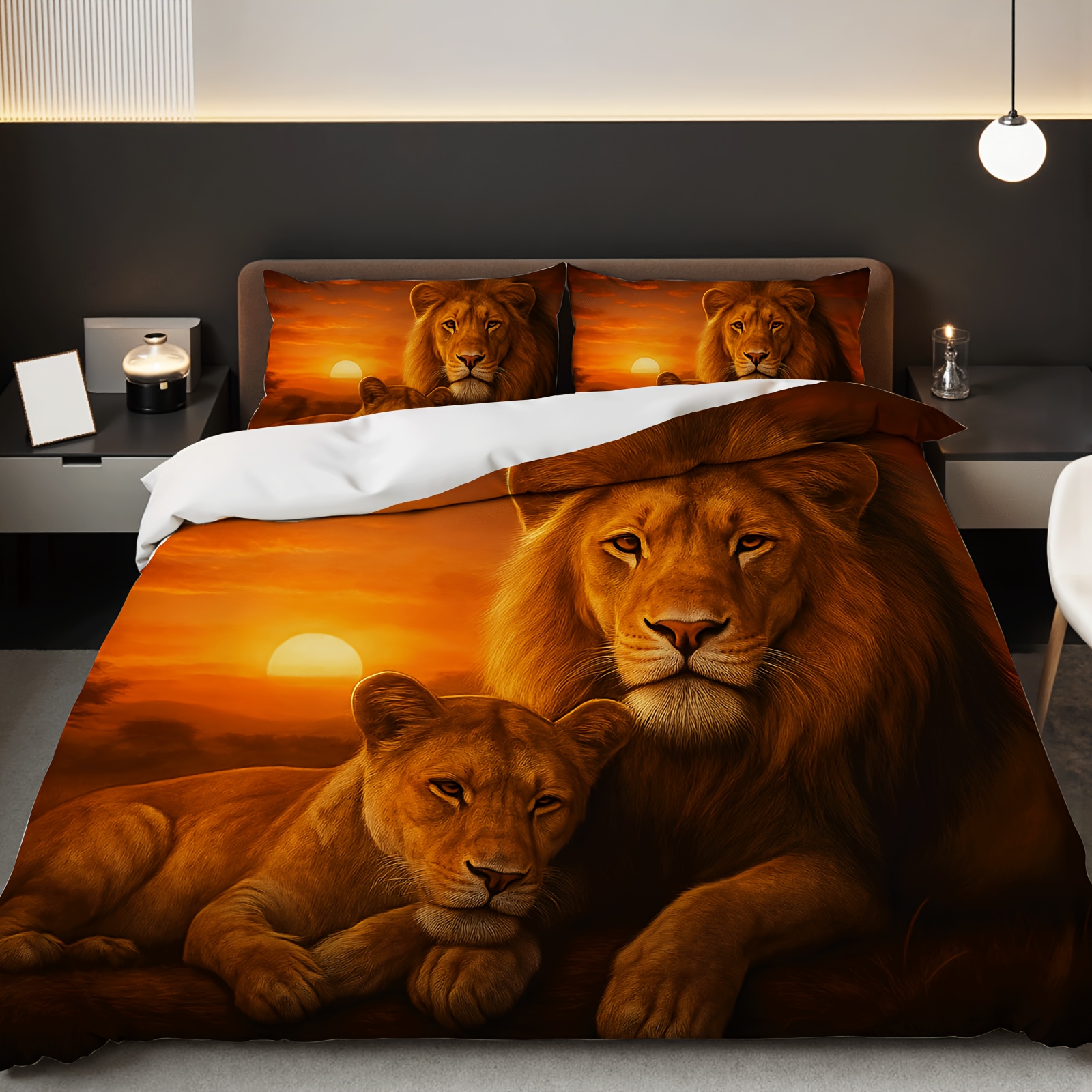 3pcs Lion Couple Bedding Set 3 – 3D Printing Nerd recenzja i cena