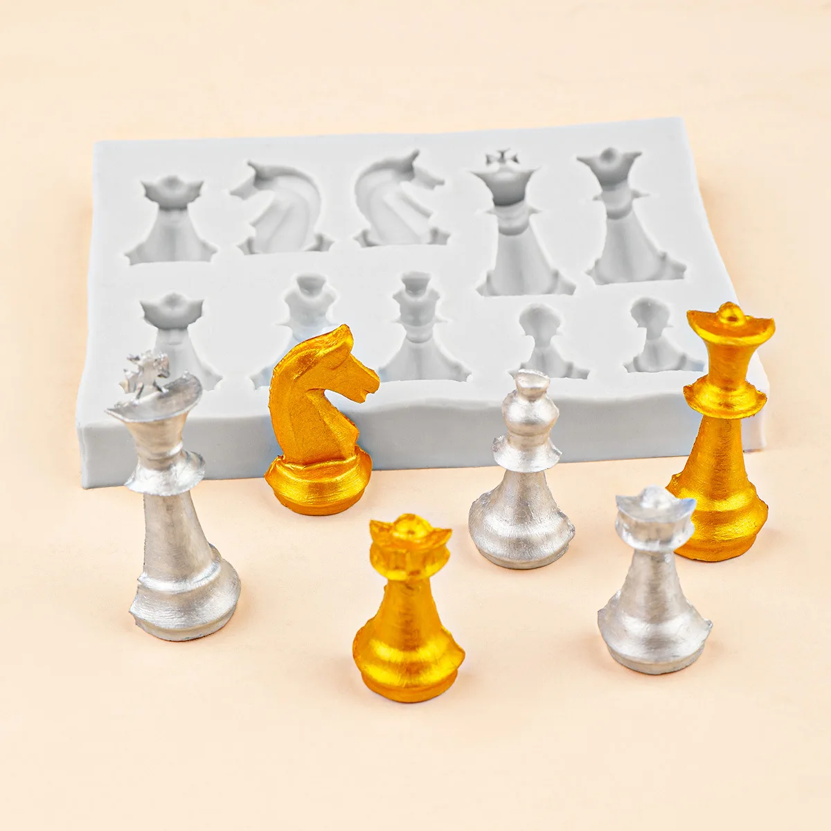 10-hole 3d Chess Silicone Mold – 3D Printing Chess recenzja i cena