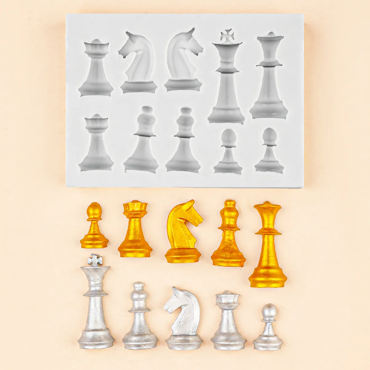 10-hole 3d Chess Silicone Mold – 3D Printing Chess recenzja i cena