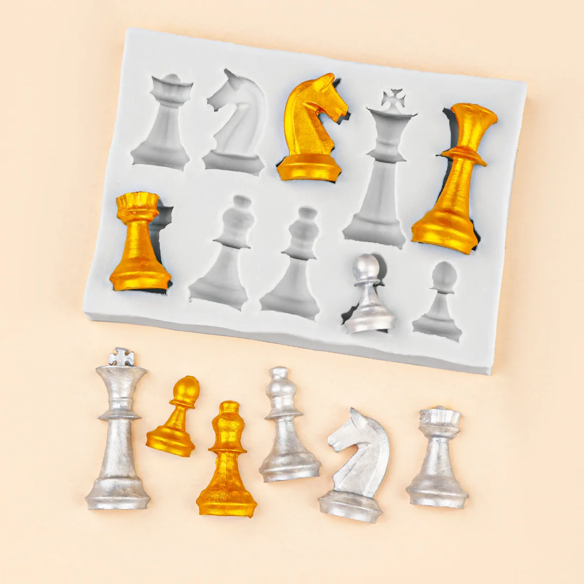 10-hole 3d Chess Silicone Mold – 3D Printing Chess recenzja i cena