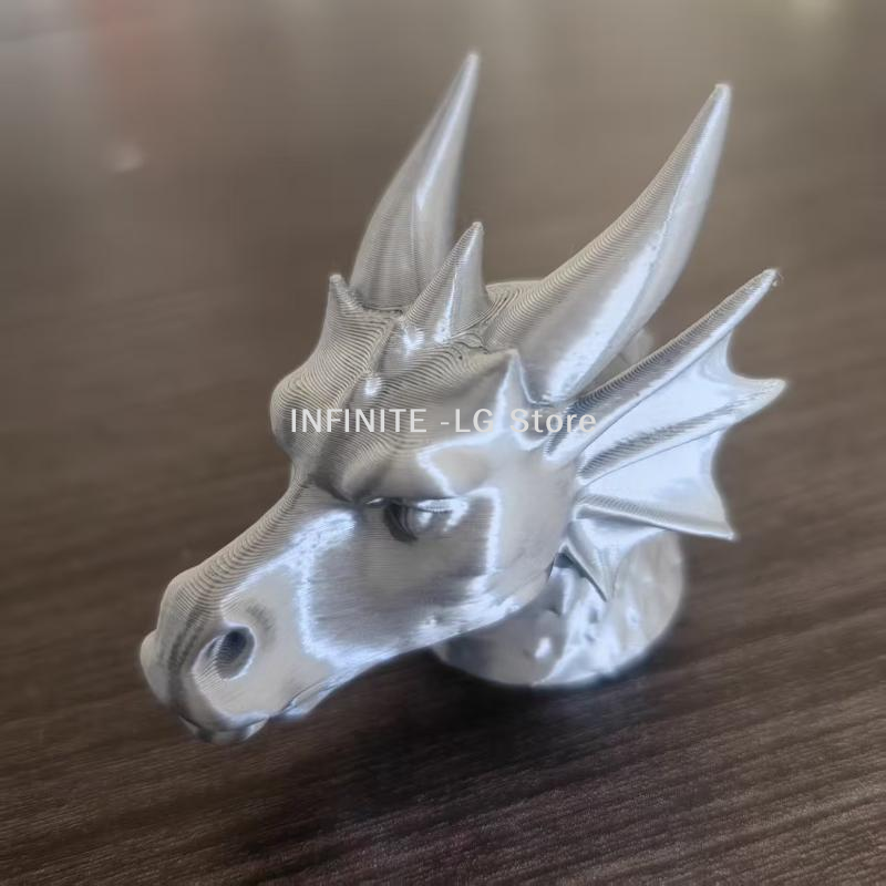 1Pcs 3D Printed Silver Dragon  – 3D Printing Use recenzja i cena