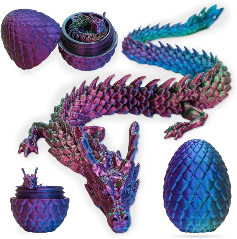 3D Mini Chinese Dragon Surpris – 3D Printing Egg recenzja i cena