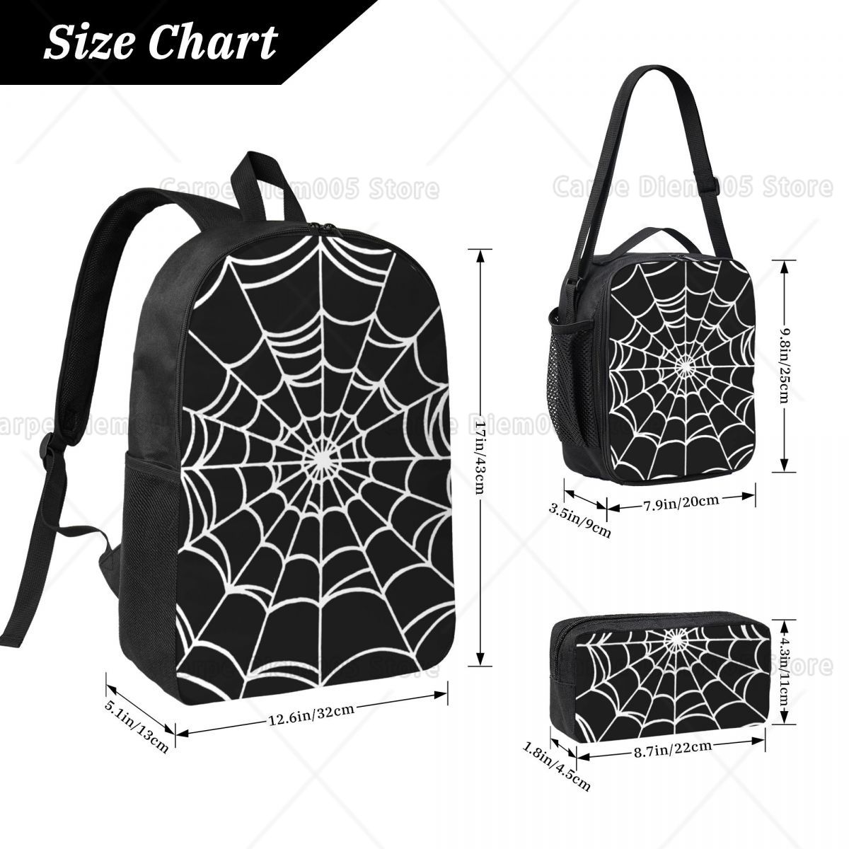 Black Web Spider Prints Backpa – 3D Printing Web recenzja i cena