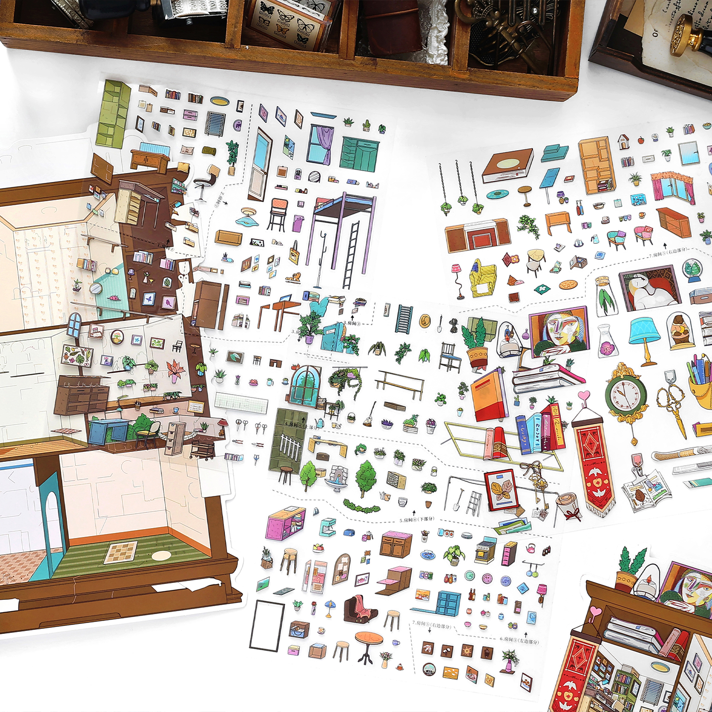 4 Sheets Cute Miniature Painti – 3D Printing Construction recenzja i cena