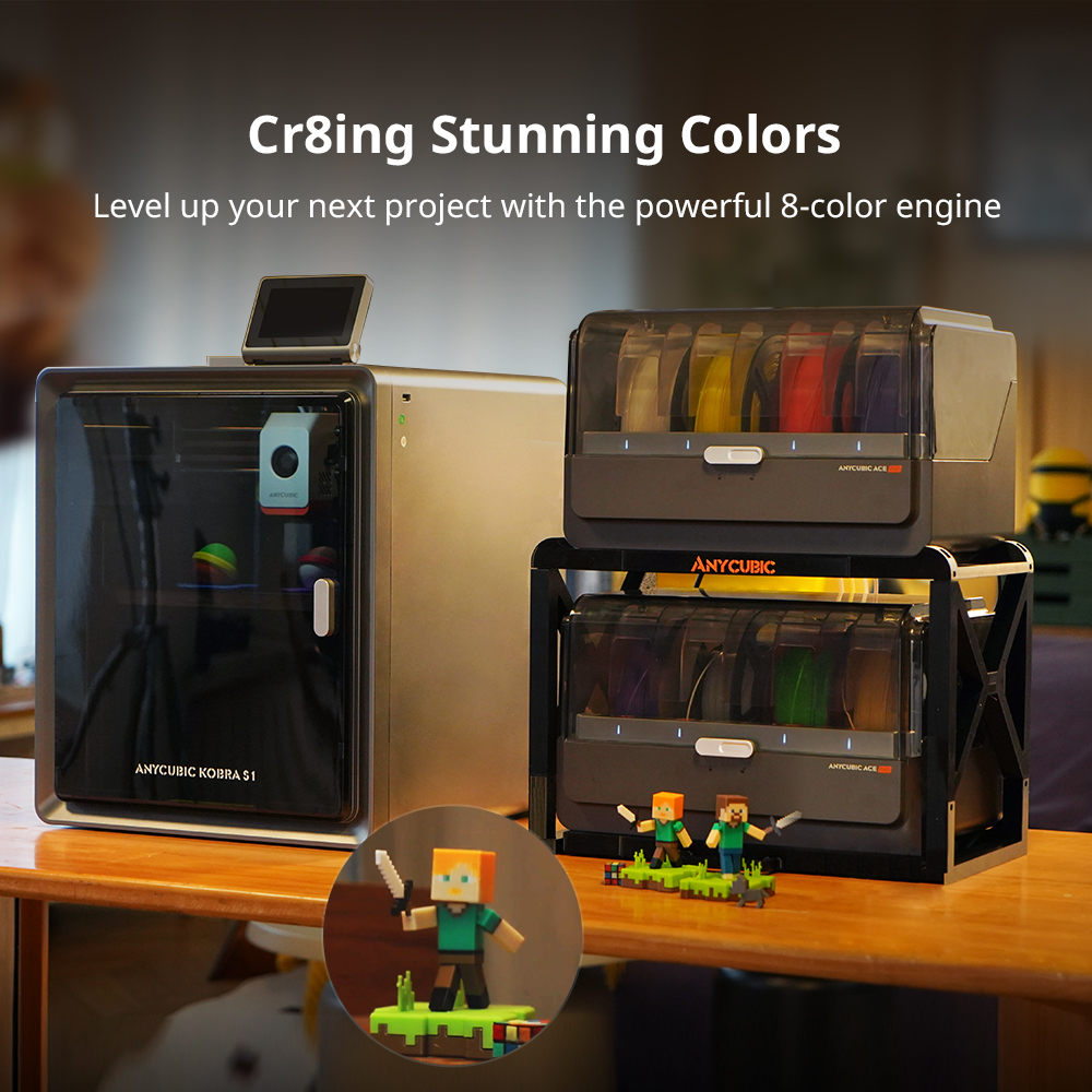 Anycubic Kobra S1 Combo Multi- – 3D Printing Construction recenzja i cena