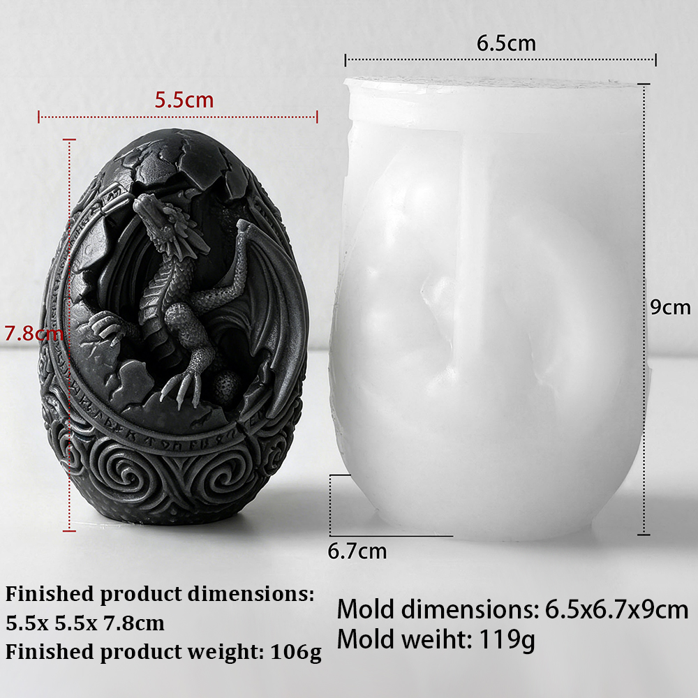 3D DIY Dinosaur Egg Candle Mol – 3D Printing Egg recenzja i cena