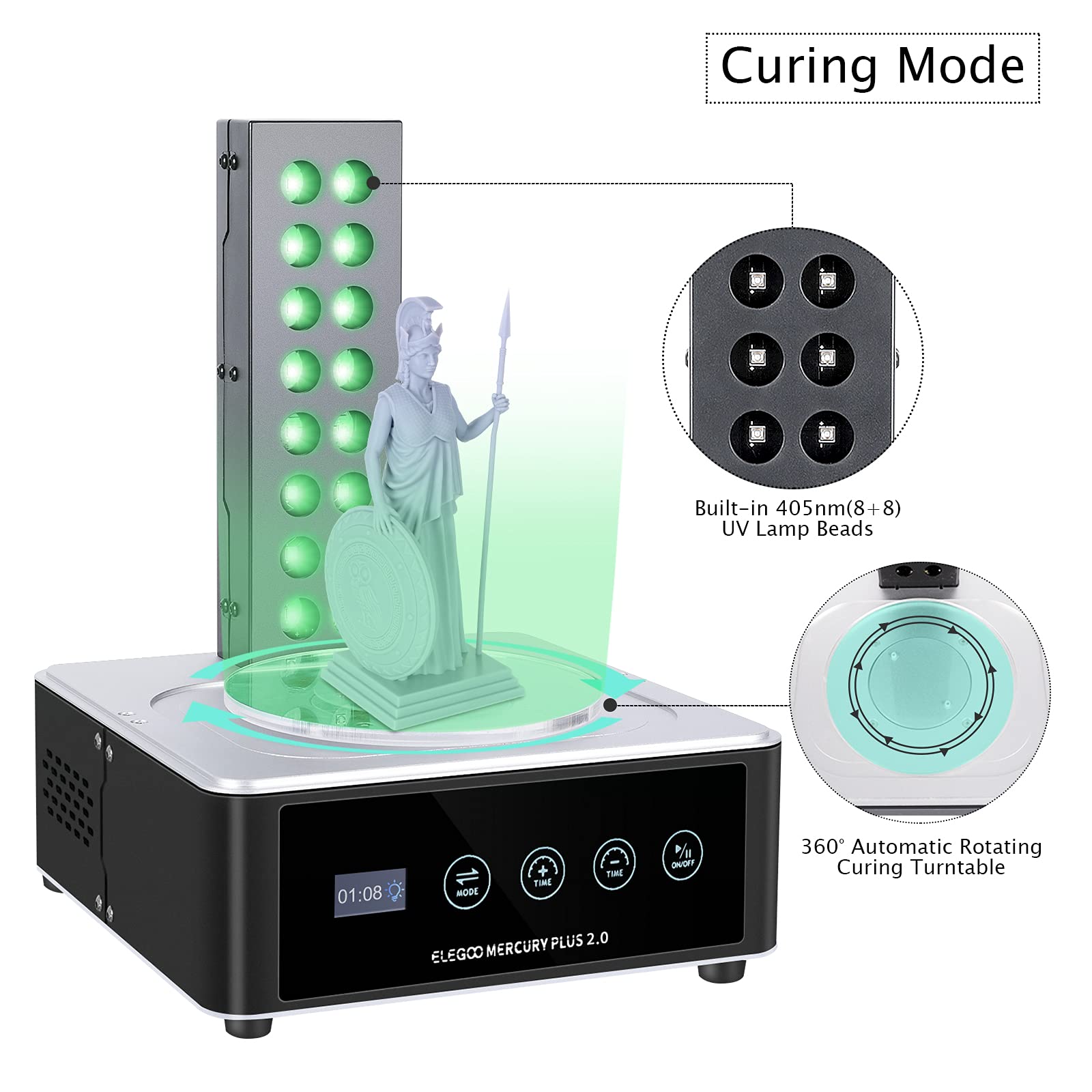 ELEGOO   Plus 2.0 Wash and Cur – 3D Printing Model recenzja i cena