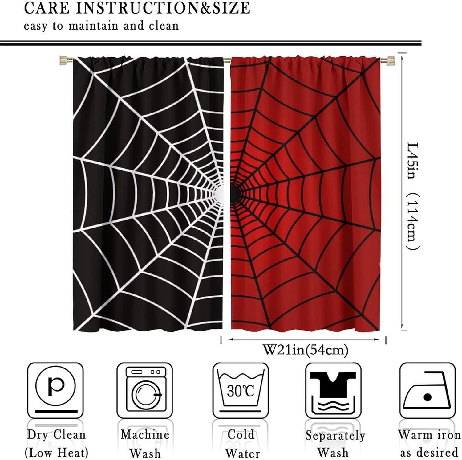 Spider Web Window Curtains, Bl – 3D Printing Web recenzja i cena