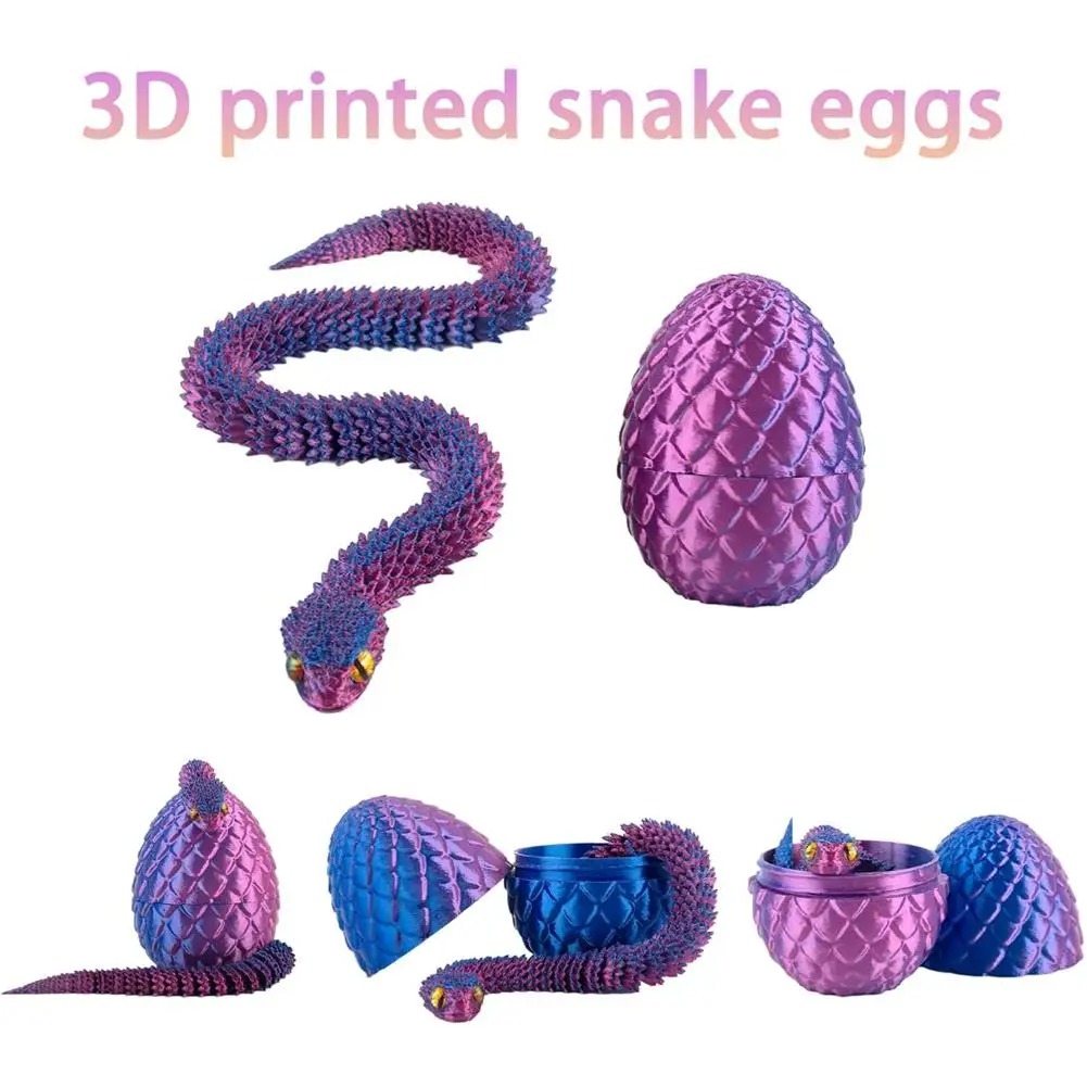 3D Printed Cool Snake Dragon E – 3D Printing Egg recenzja i cena
