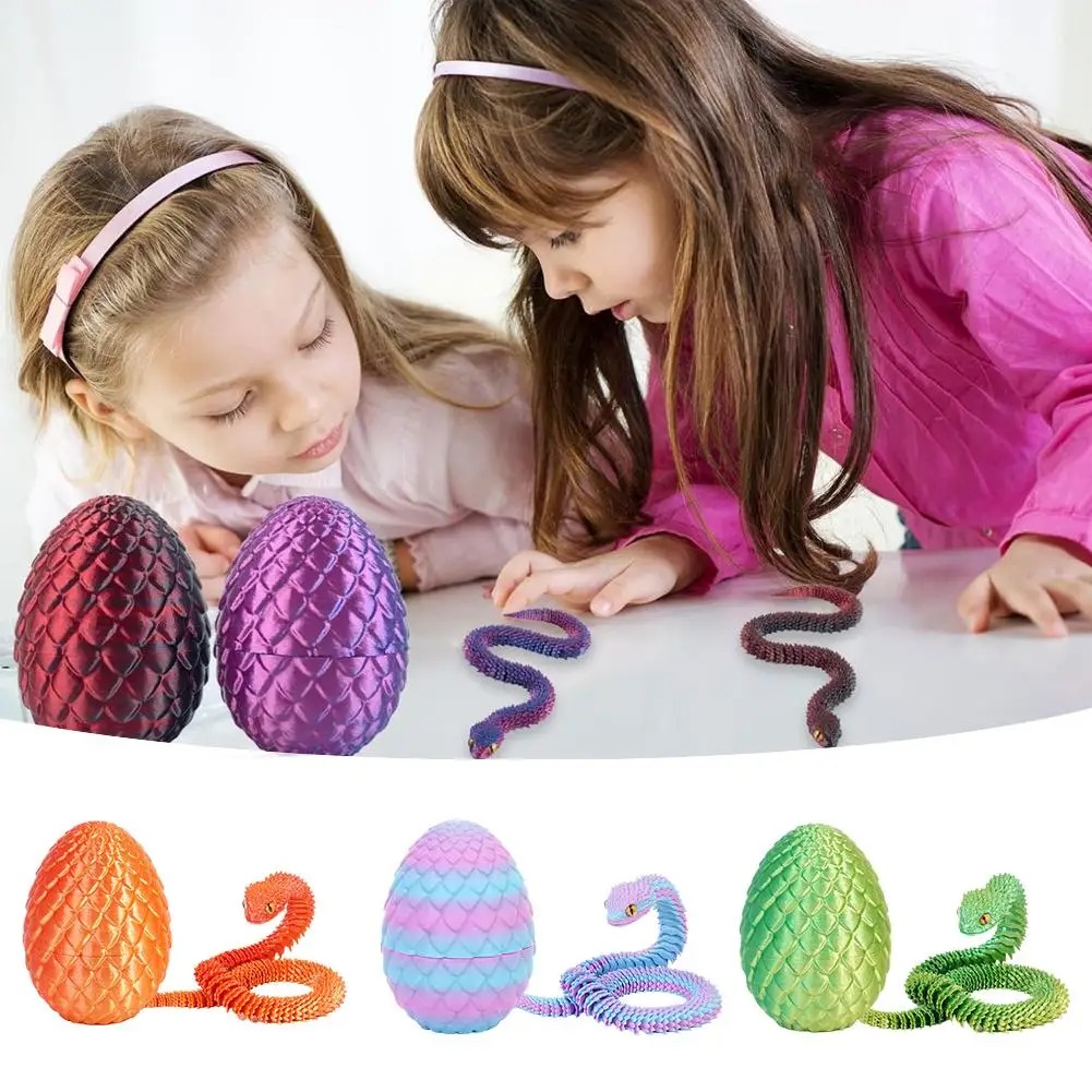 3D Printed Cool Snake Dragon E – 3D Printing Egg recenzja i cena