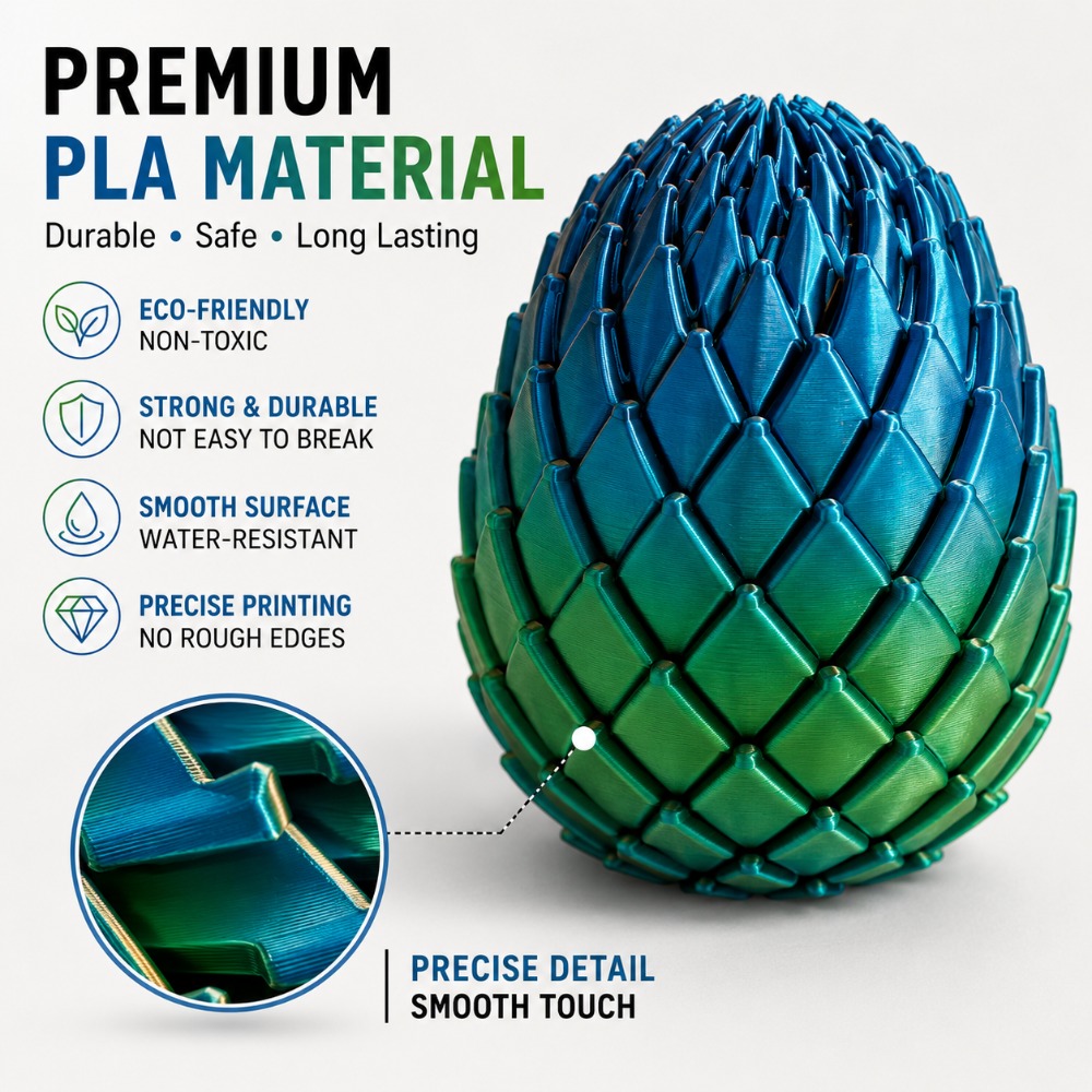 3D Printed 7.5/5.5CM Twisted D – 3D Printing Egg recenzja i cena