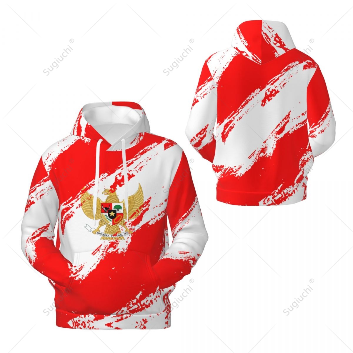 Unisex Indonesia Flag Color Ho – 3D Printing Indonesia recenzja i cena