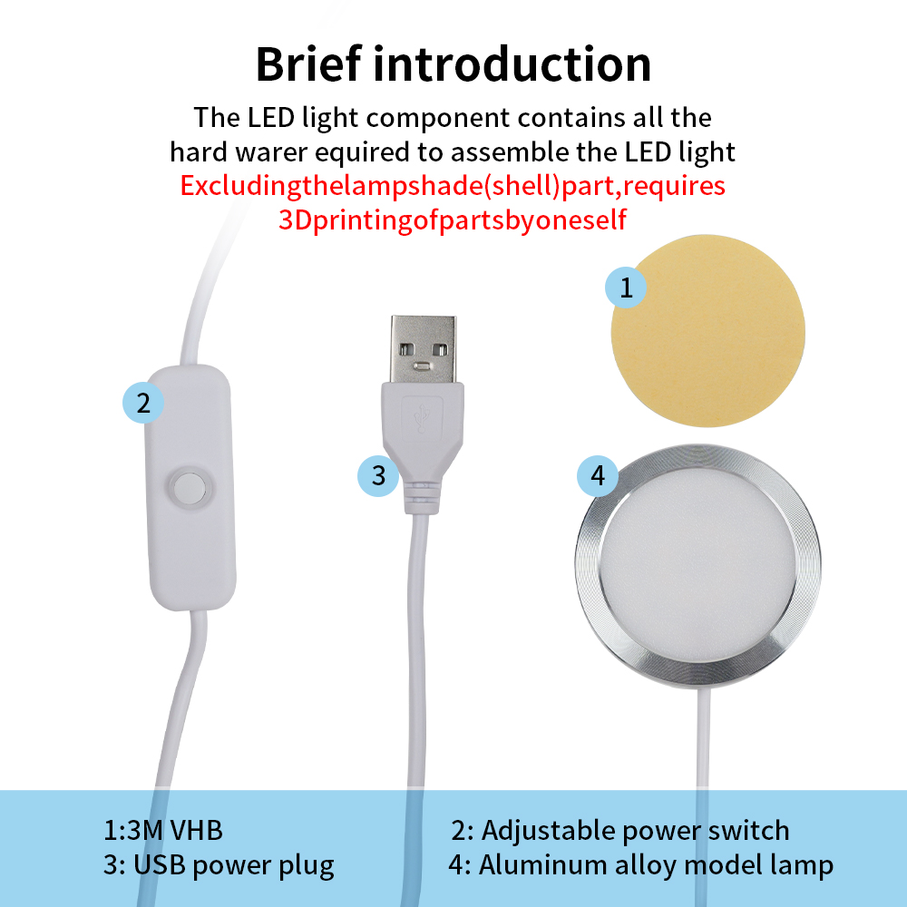 For Bambu Lab Led Lamp Kit 001 – 3D Printing Bambu Lab A1 recenzja i cena