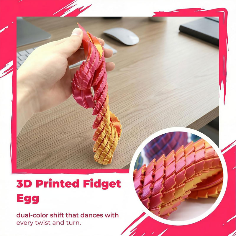 3D Printed Twisted Dragon Egg  – 3D Printing Egg recenzja i cena