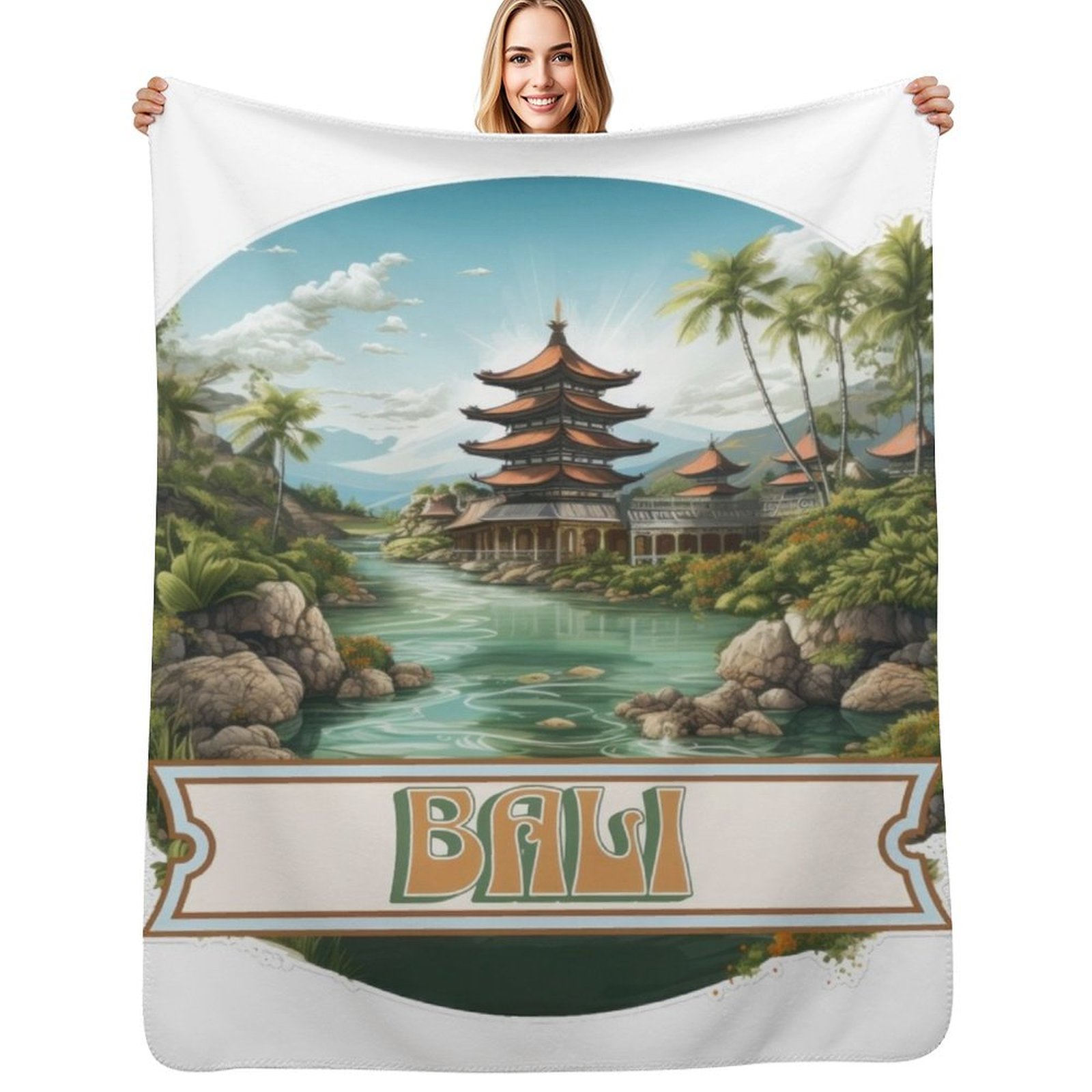 Bali Indonesia Throw Blanket F – 3D Printing Indonesia recenzja i cena