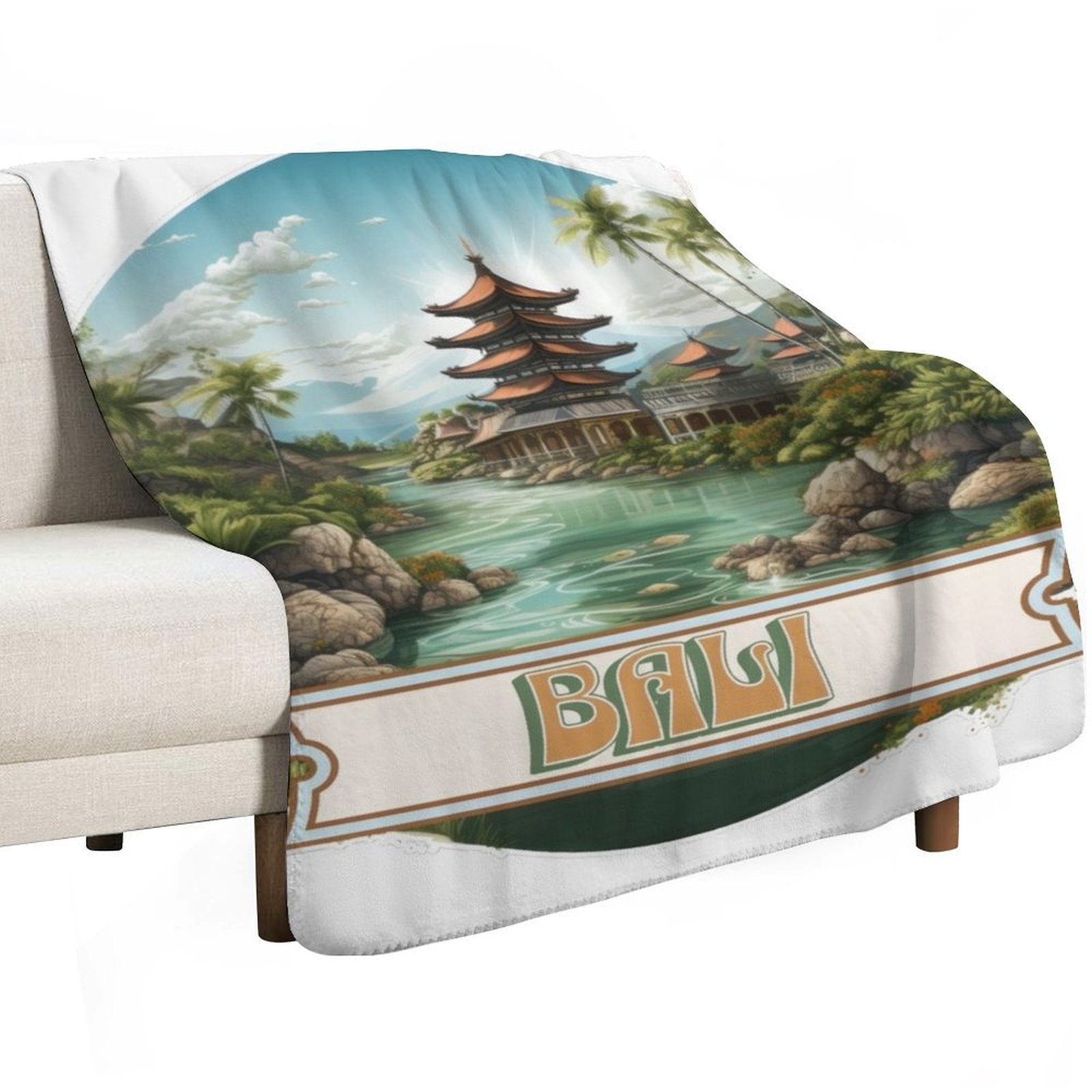 Bali Indonesia Throw Blanket F – 3D Printing Indonesia recenzja i cena