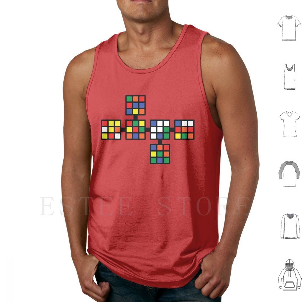 Tank Tops Vest Sleeveless Cube – 3D Printing Nerd recenzja i cena