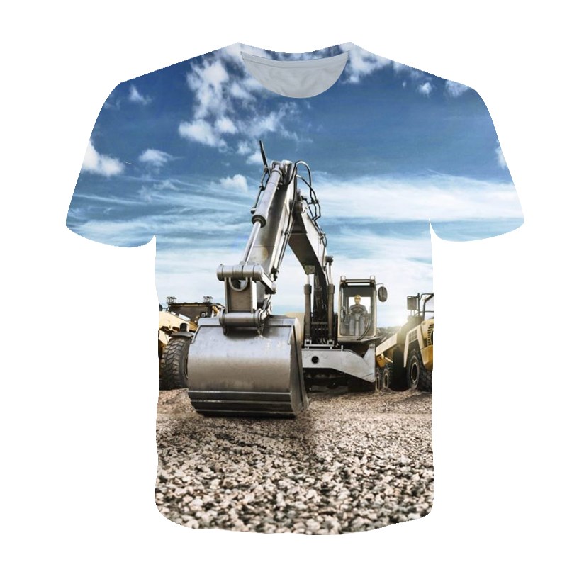 Summer Personalized T-shirt Me – 3D Printing Excavator recenzja i cena