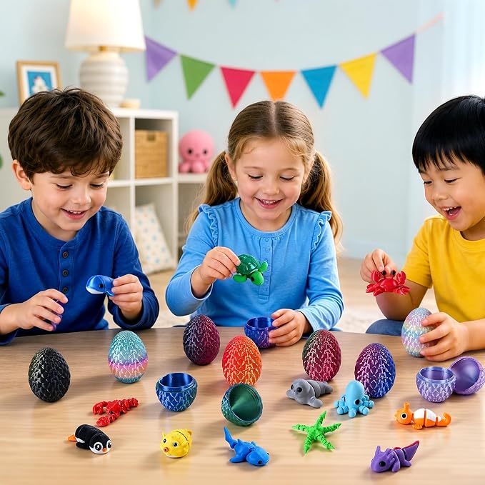 24pcs 3D Printed Surprise Egg  – 3D Printing Model recenzja i cena