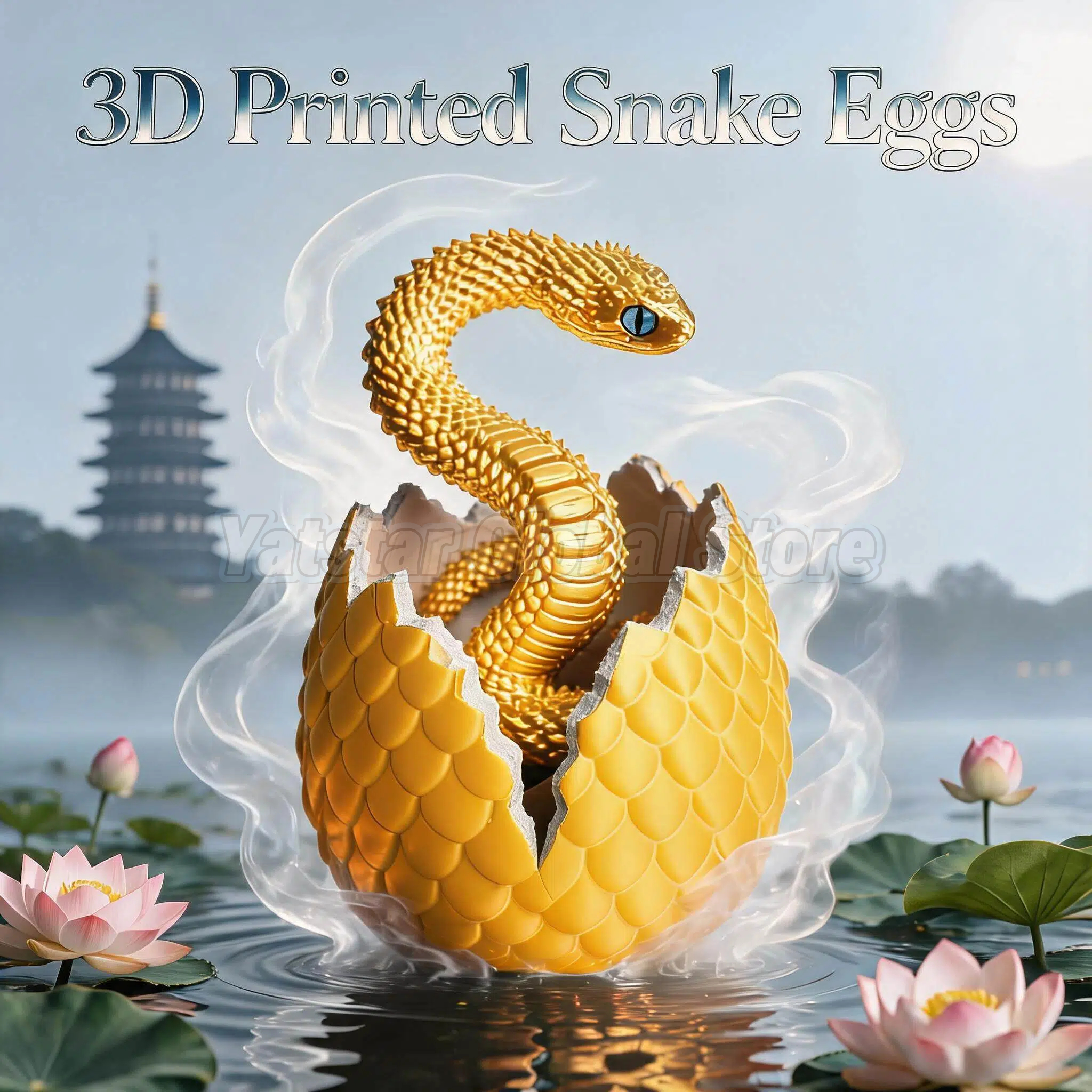 3D Printed Snake Egg Toy Creat – 3D Printing Egg recenzja i cena