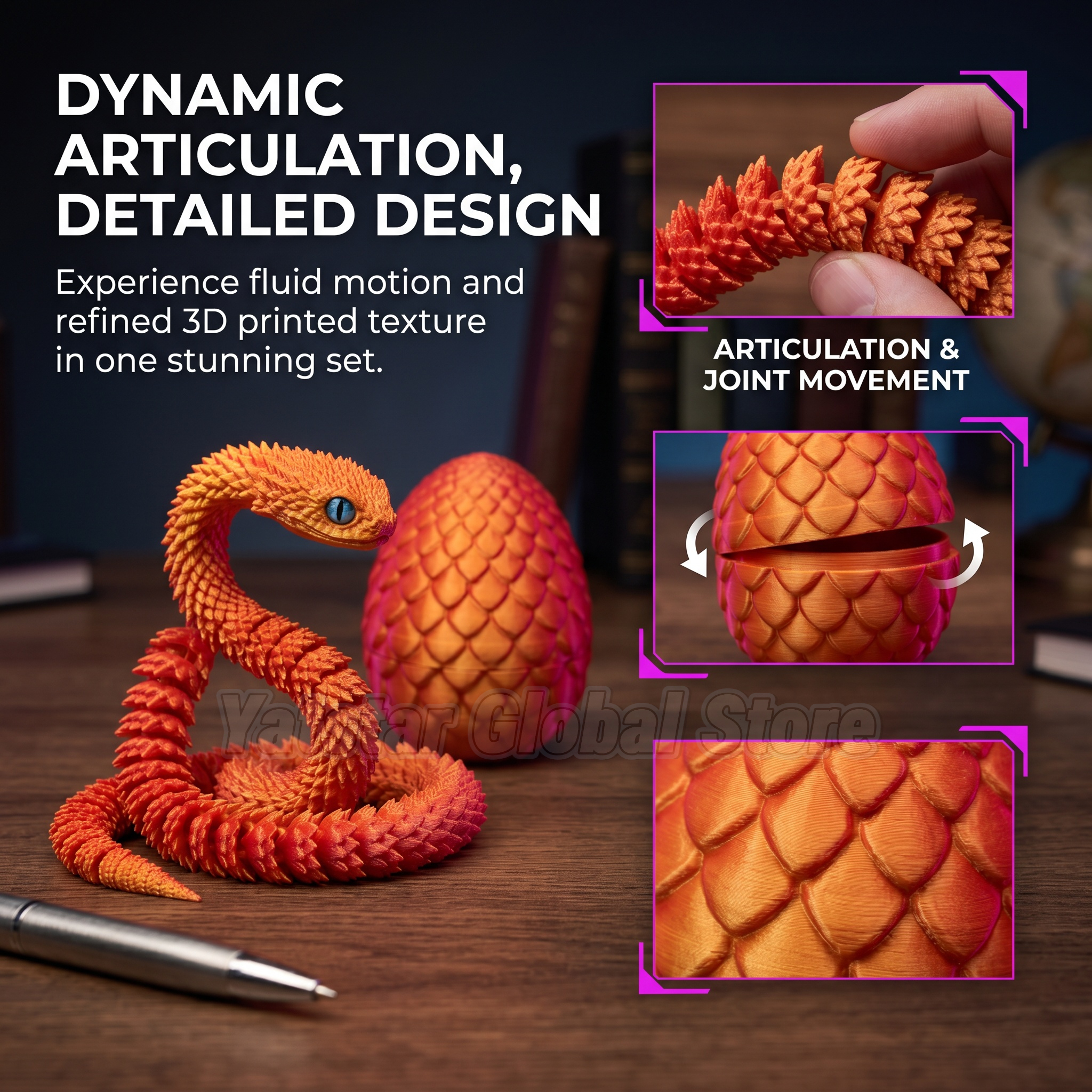 3D Printed Snake Egg Toy Creat – 3D Printing Egg recenzja i cena